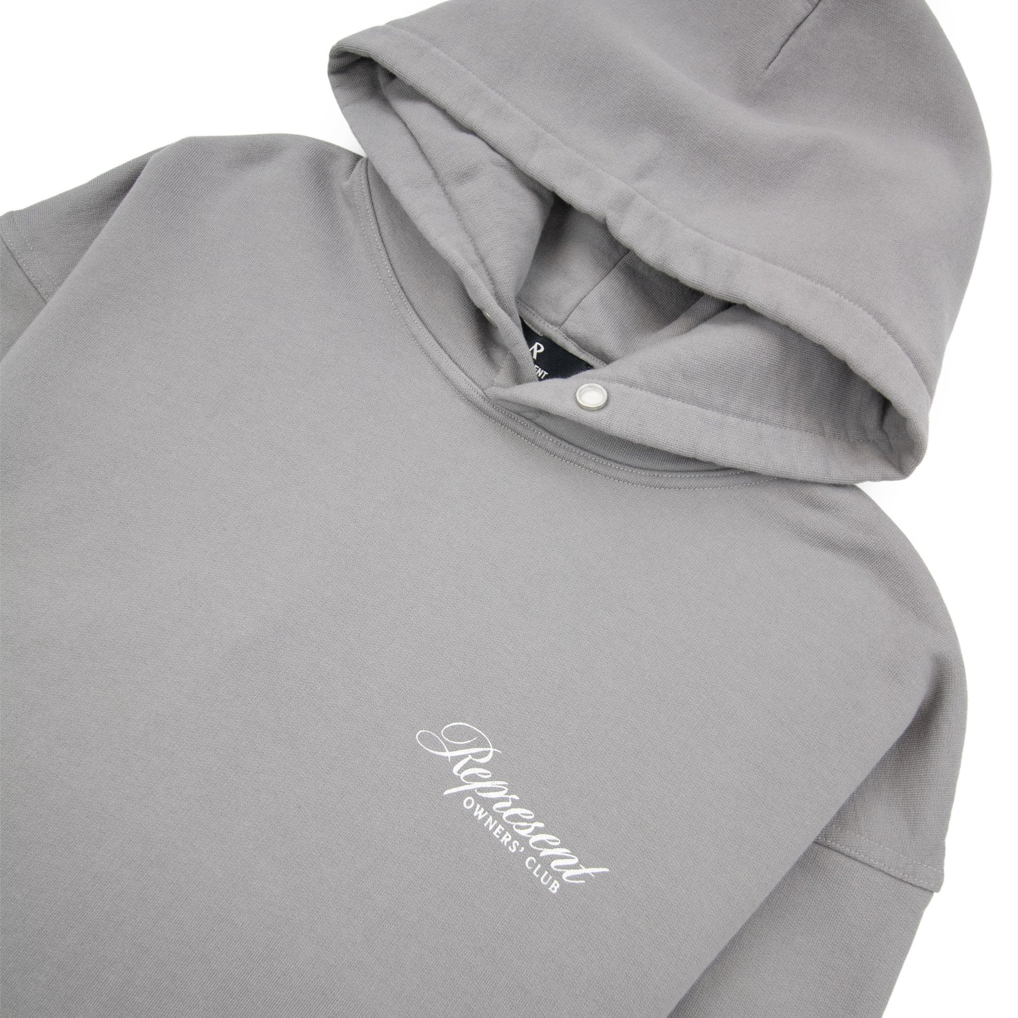 Represent Owners Club Script Hoodie Slate