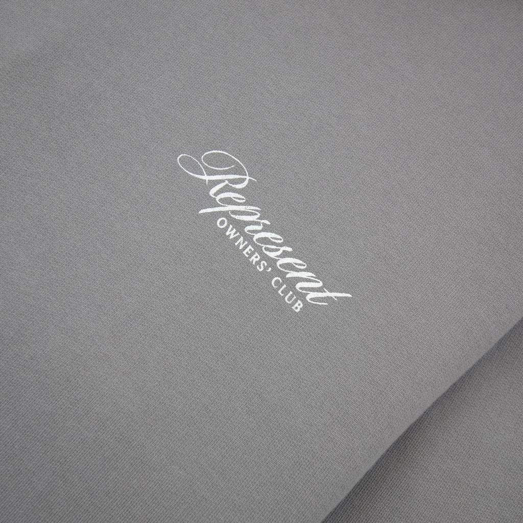 Represent Owners Club Script Hoodie Slate