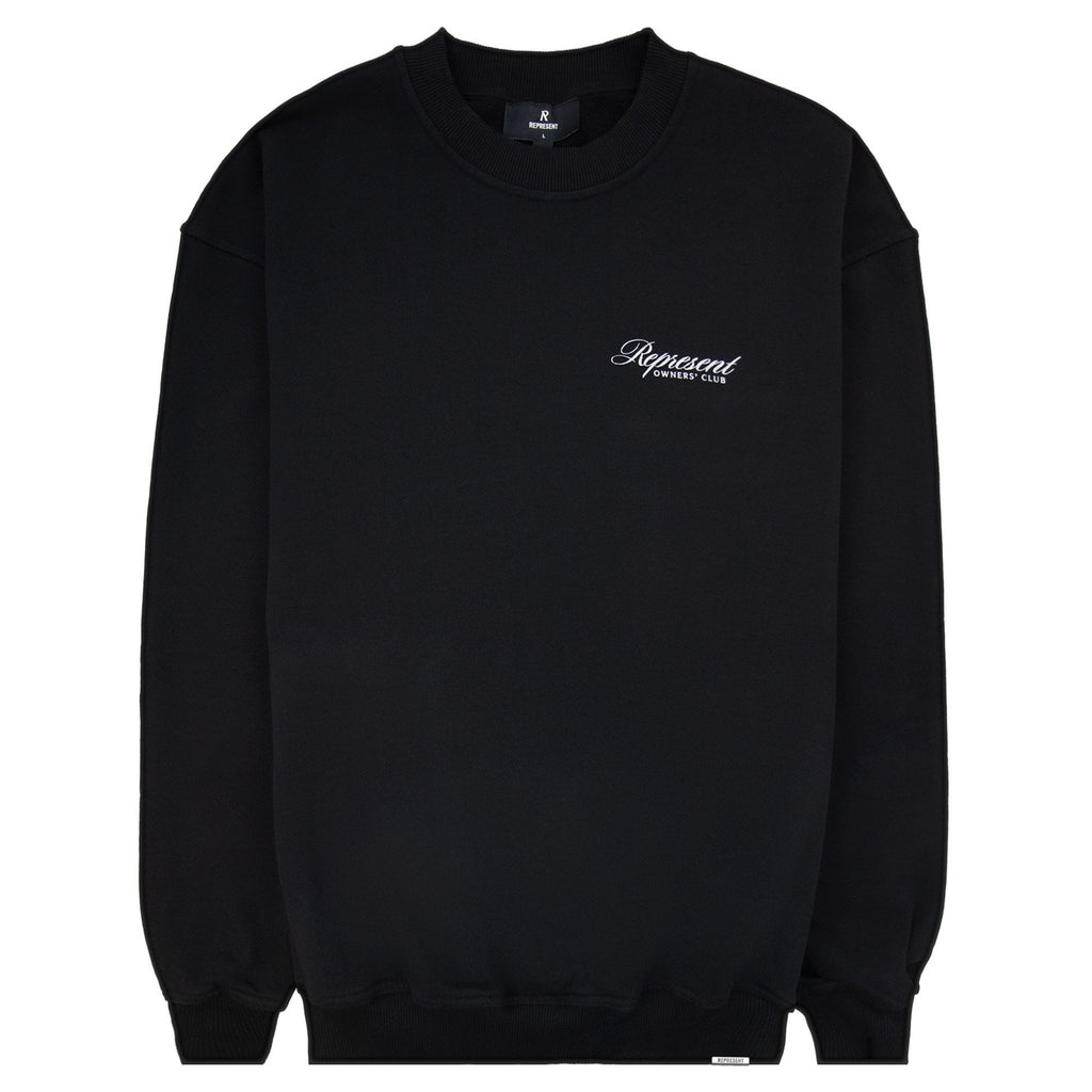 Represent Owners Club Script Sweater Black