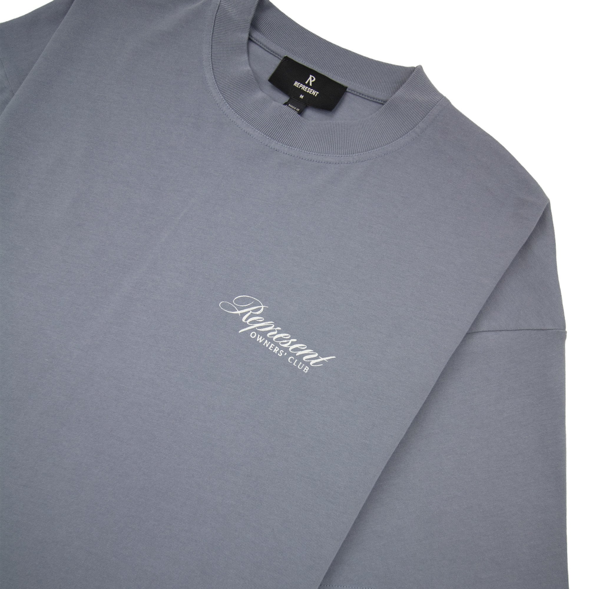 Represent Owners Club Script T Shirt Dusty Blue