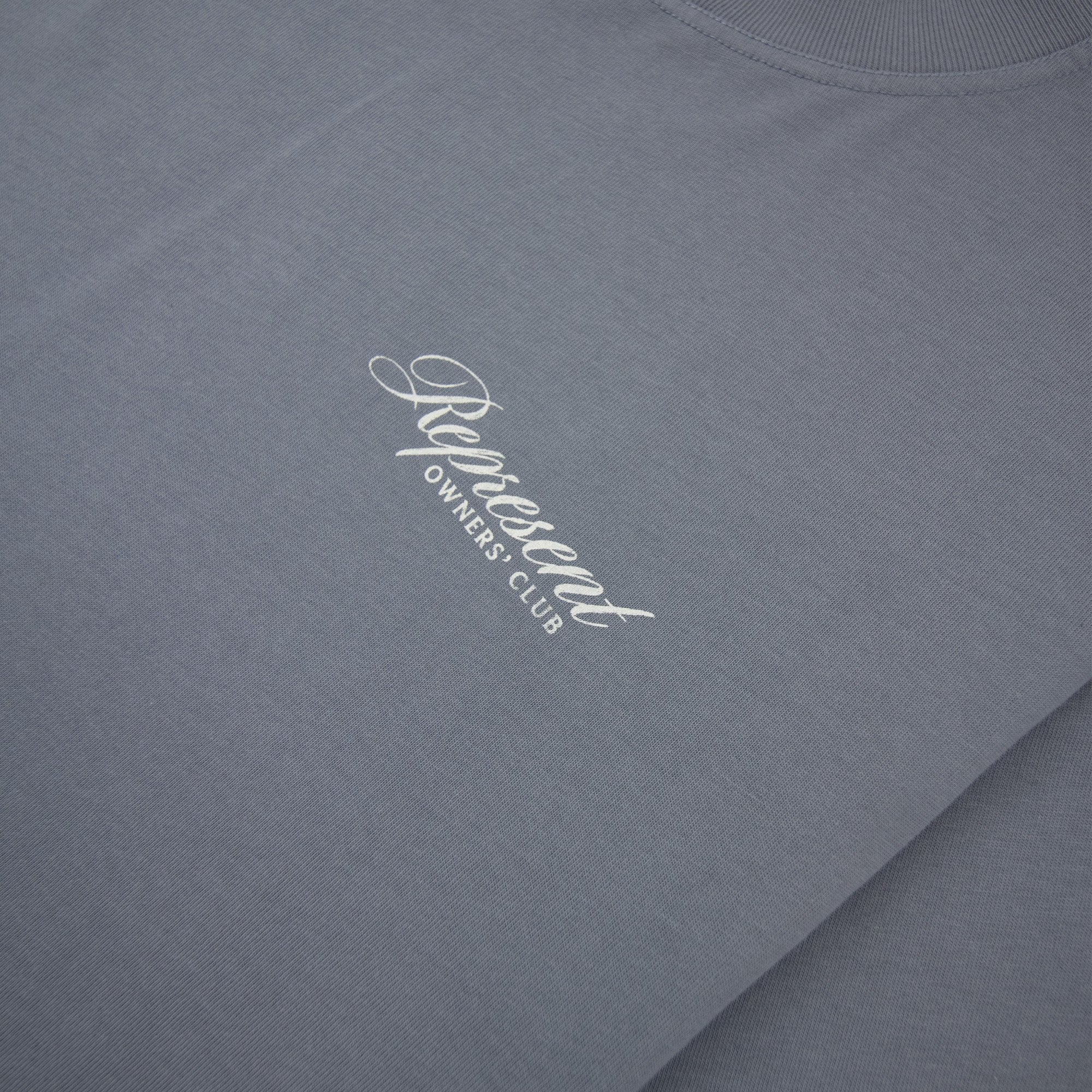 Represent Owners Club Script T Shirt Dusty Blue