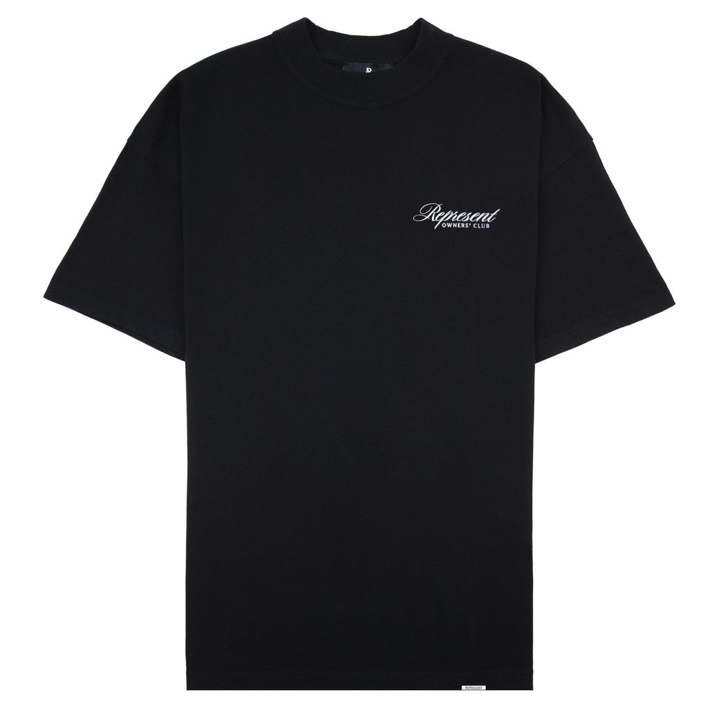 Represent Owners Club Script T Shirt Black