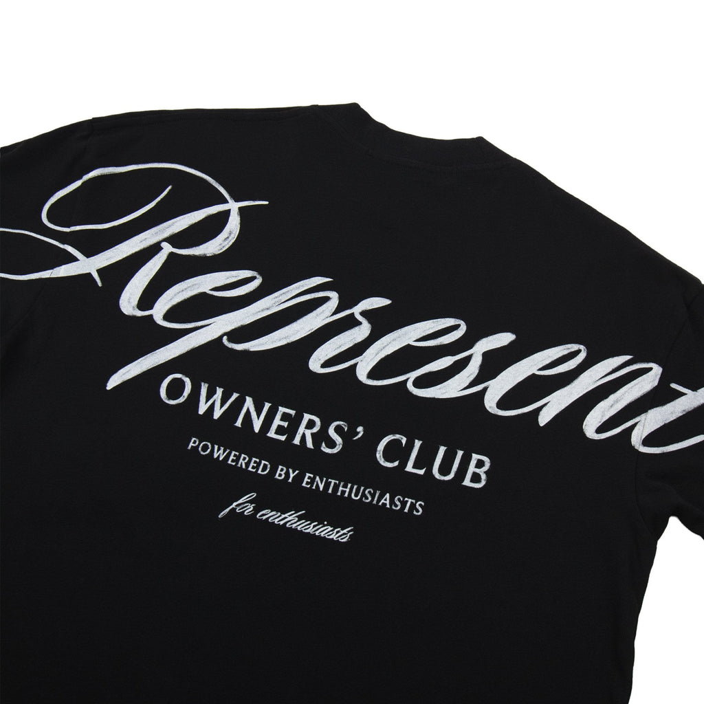 Represent Owners Club Script T Shirt Black
