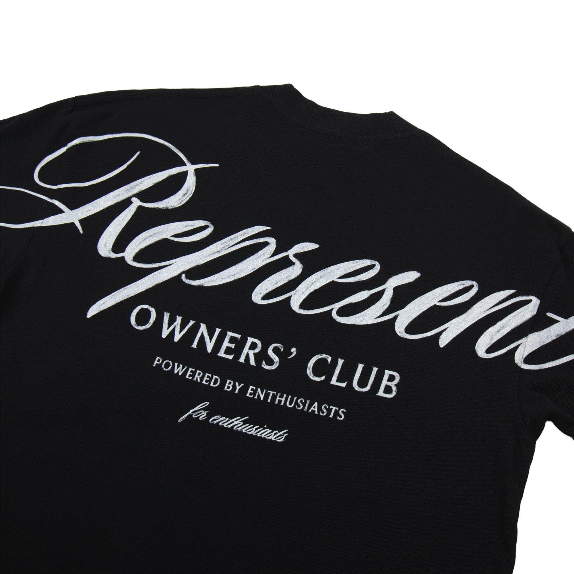 Represent Owners Club Script T Shirt Black