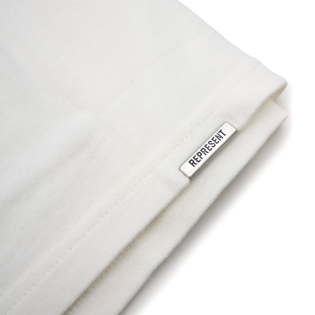 Represent Owners Club Script T Shirt Flat White
