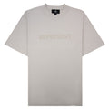 Represent Embroidered Serif Logo T Shirt Concrete 25