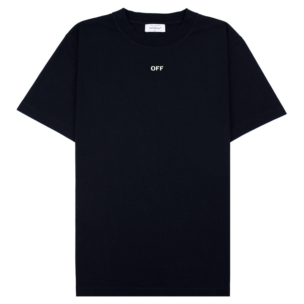 Off White Croco Arrow Slim S/s T Shirt Black Lime