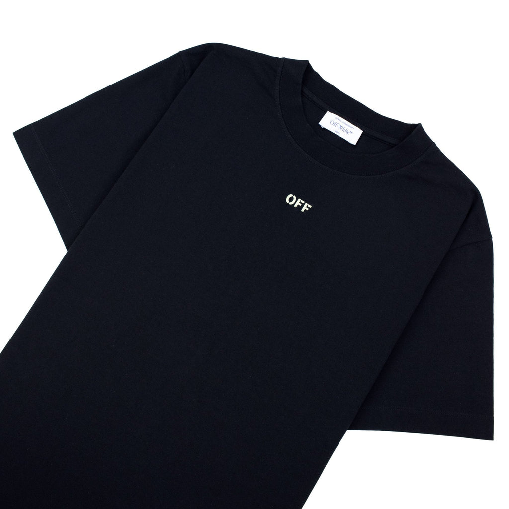 Off White Croco Arrow Slim S/s T Shirt Black Lime
