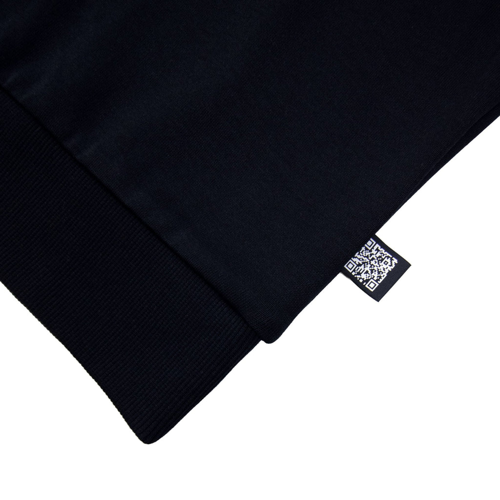 Hugo Boss Sweatshirt With Embroidered Curved Logo Black
