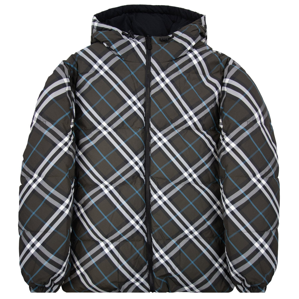Burberry Reversible Check Down Puffer Jacket Snug Ip Check
