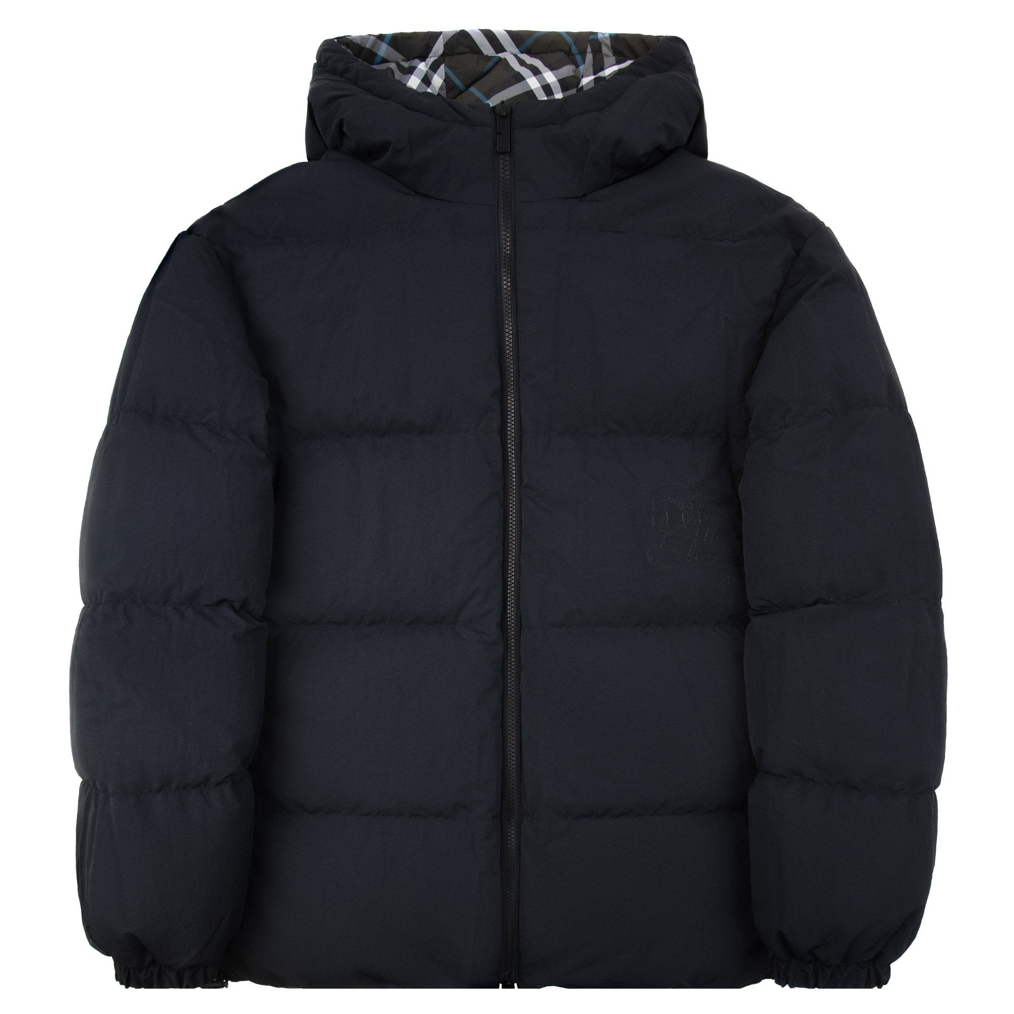 Burberry Reversible Check Down Puffer Jacket Snug Ip Check