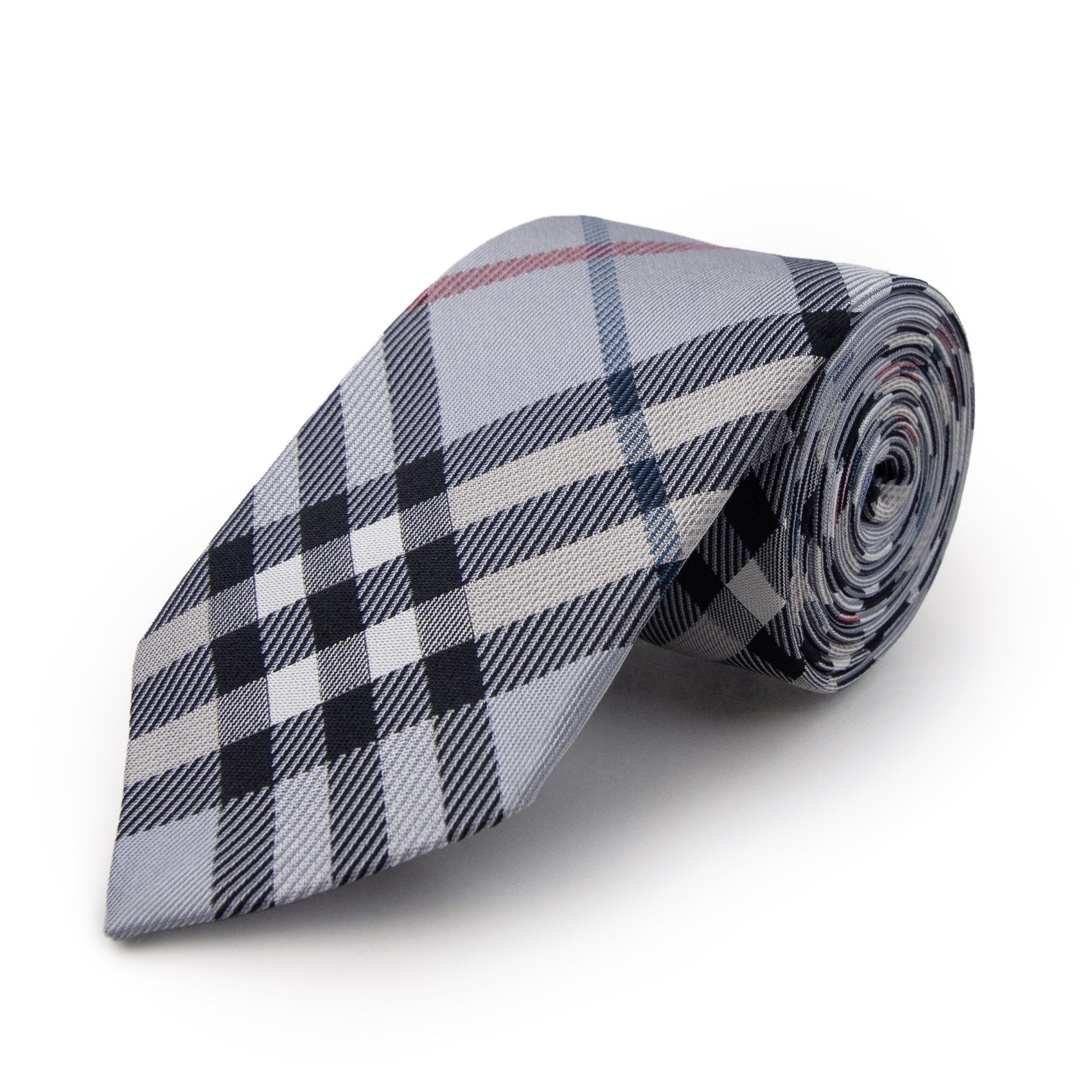 Burberry Check Silk Tie Glacier Ip Check