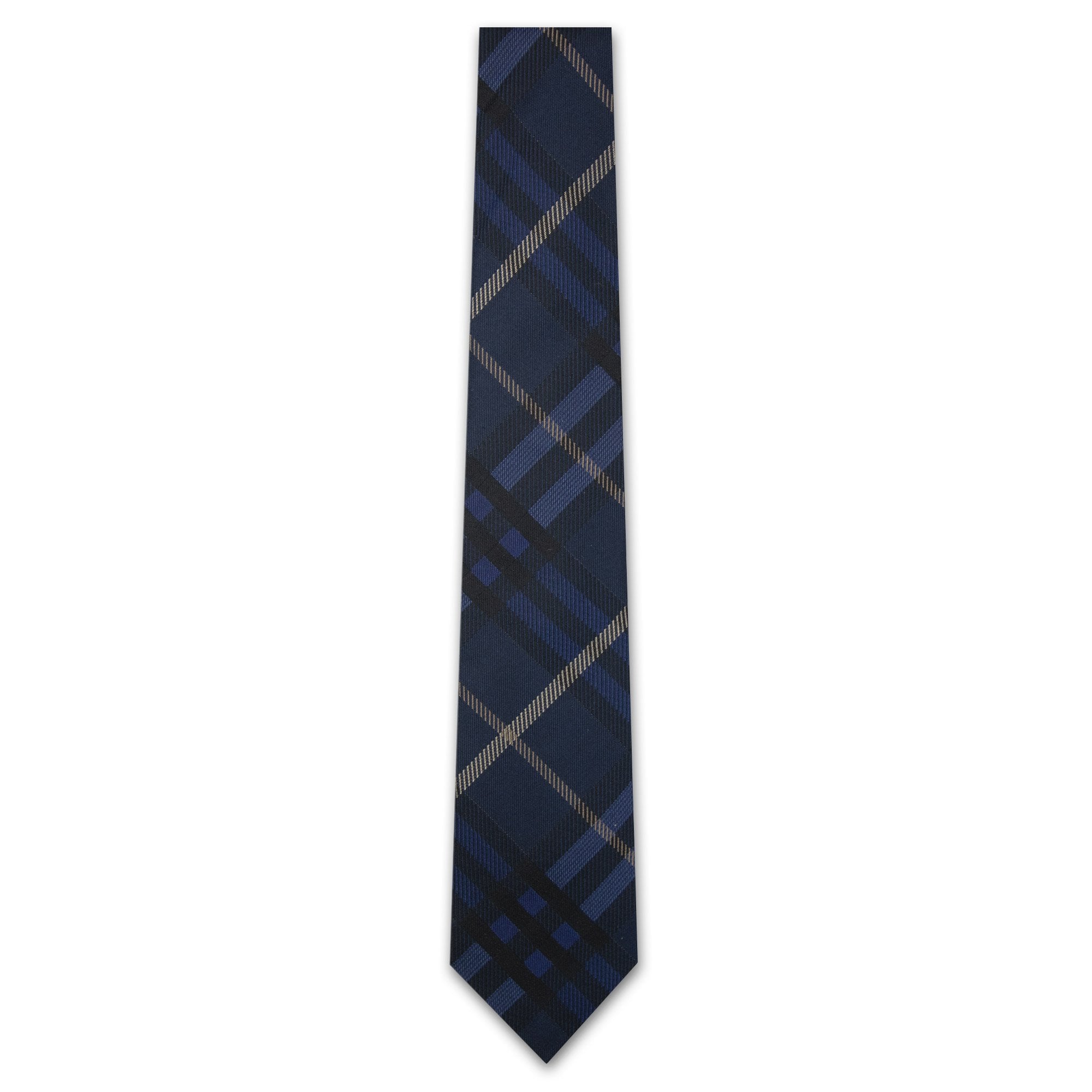 Burberry Check Silk Tie Midnight Ip Check
