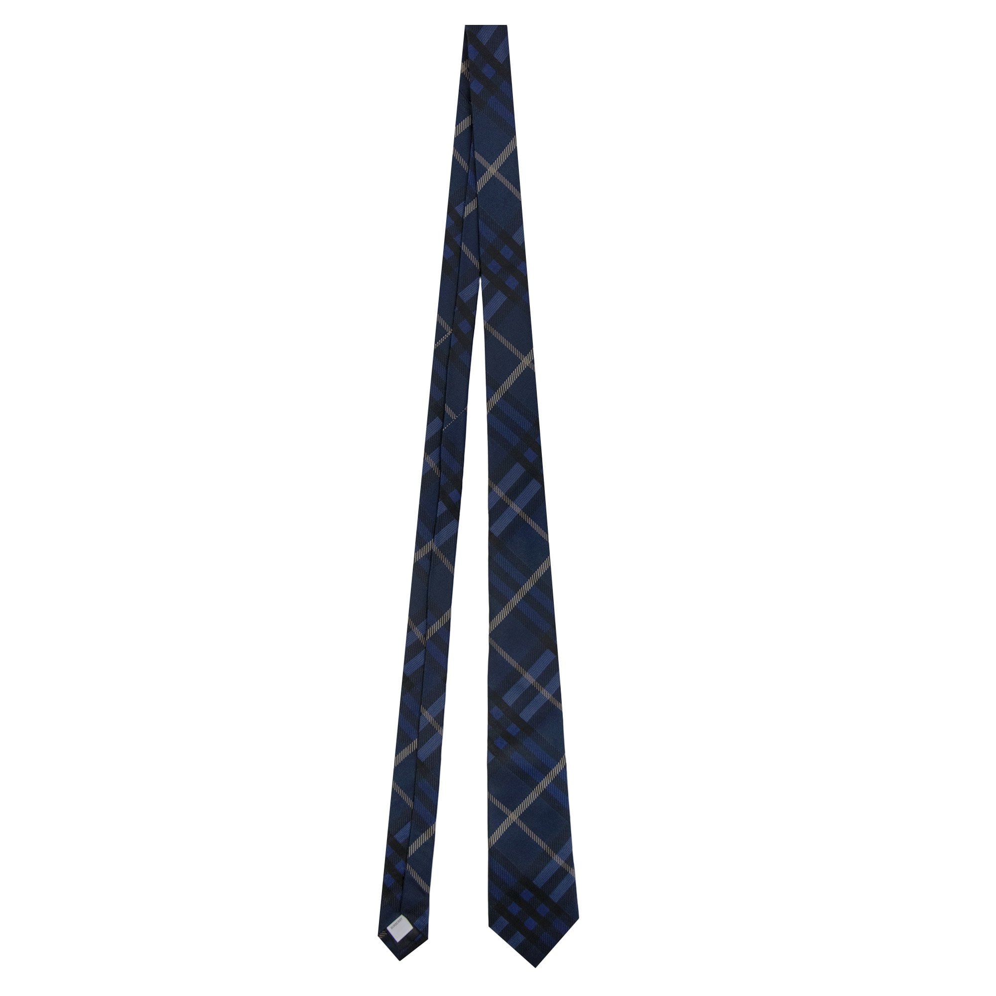 Burberry Check Silk Tie Midnight Ip Check