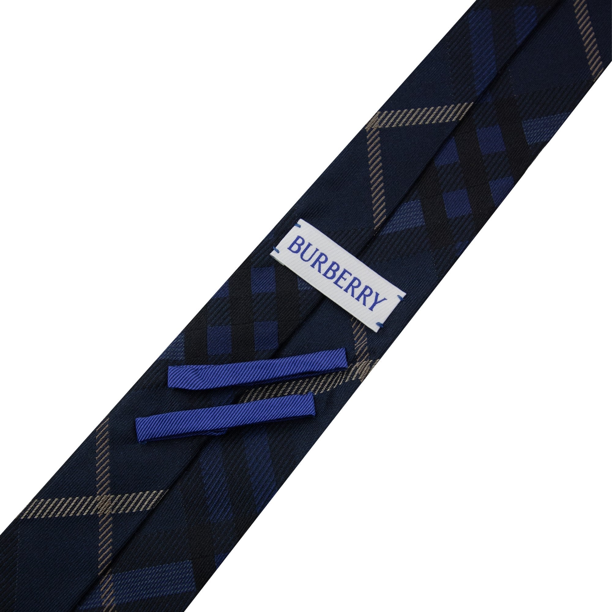 Burberry Check Silk Tie Midnight Ip Check