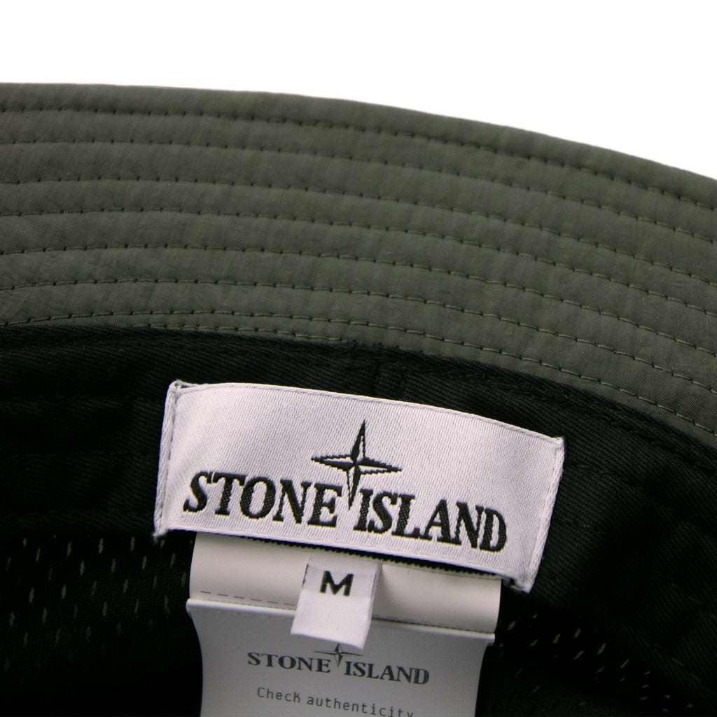 Stone Island 9100009 Nylon Metal Bucket Hat Khaki V0059