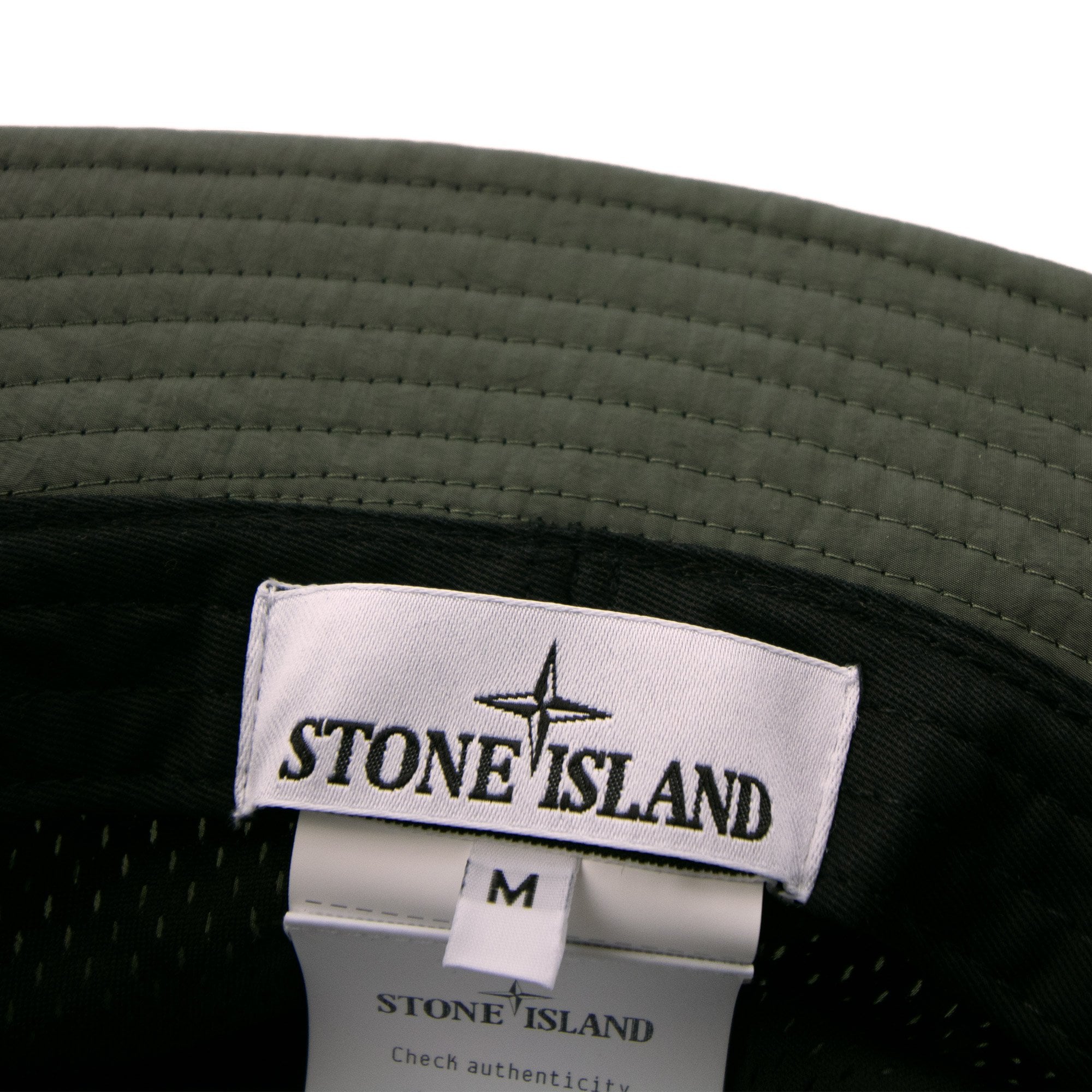 Stone Island 9100009 Nylon Metal Bucket Hat Khaki V0059