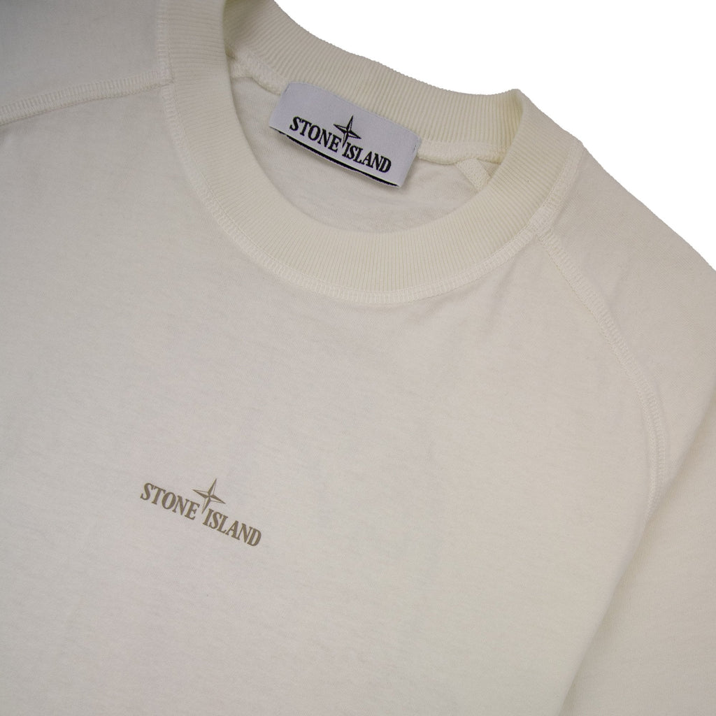 Stone Island Institutional One Print T Shirt Ivory V0093