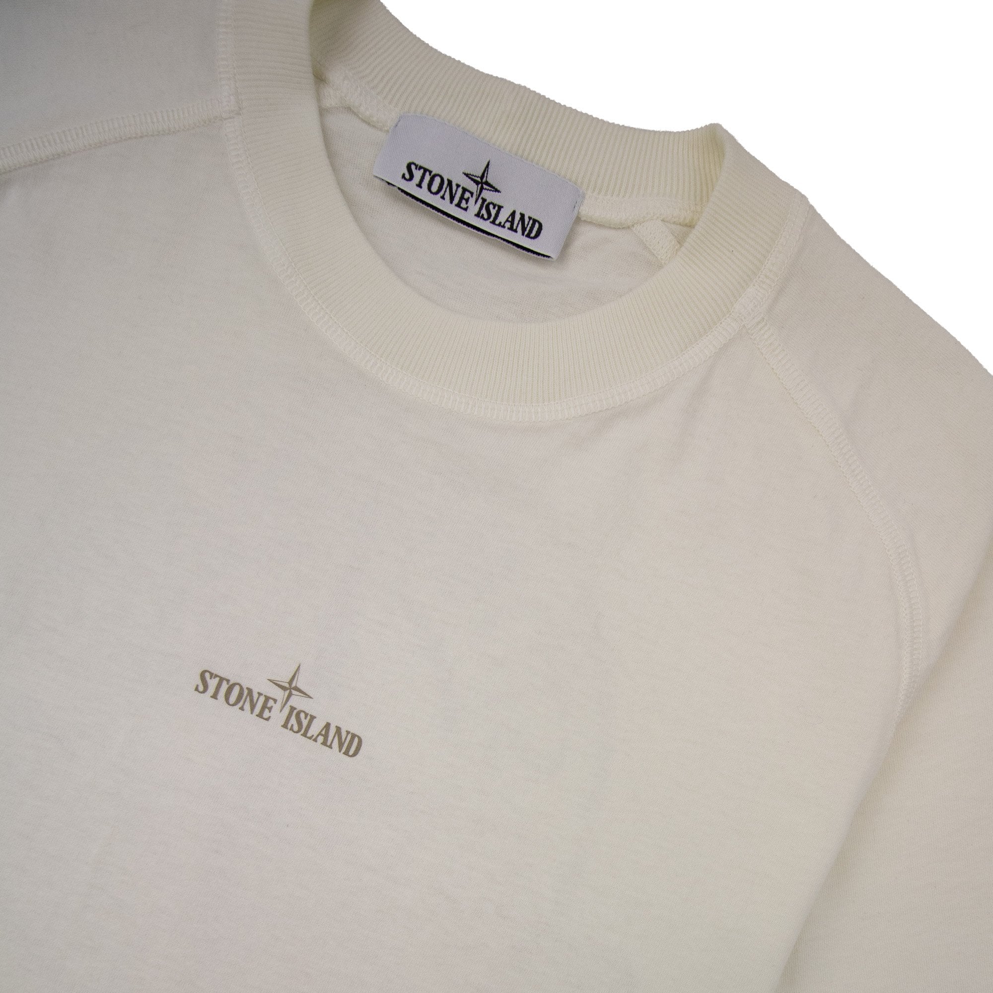Stone Island Institutional One Print T Shirt Ivory V0093