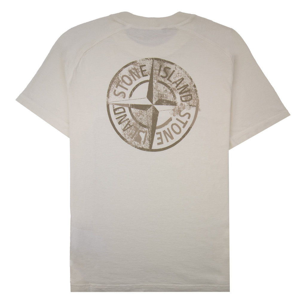 Stone Island Institutional One Print T Shirt Ivory V0093