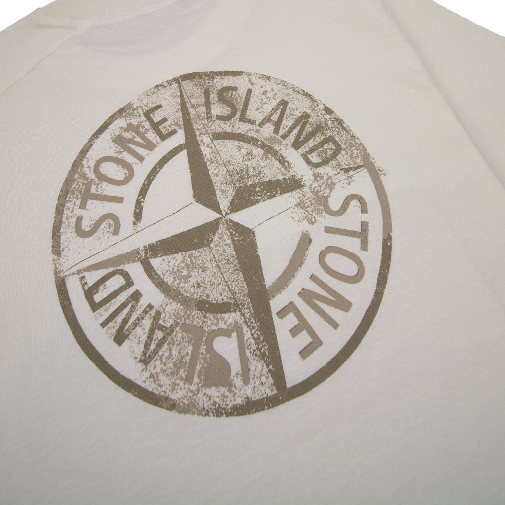 Stone Island Institutional One Print T Shirt Ivory V0093