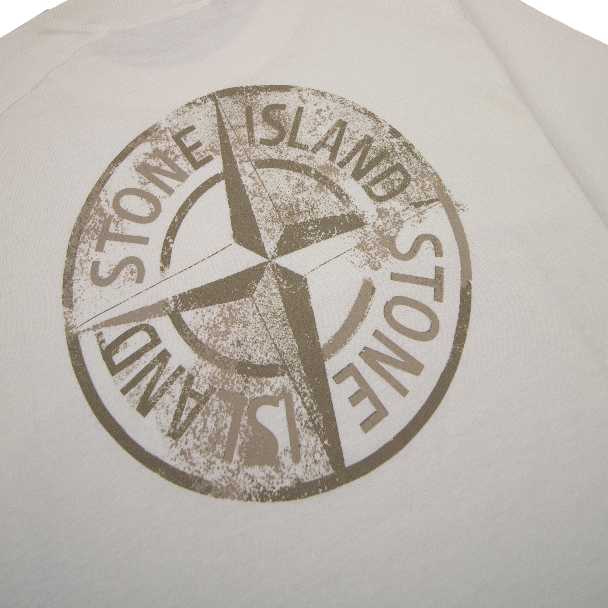 Stone Island Institutional One Print T Shirt Ivory V0093