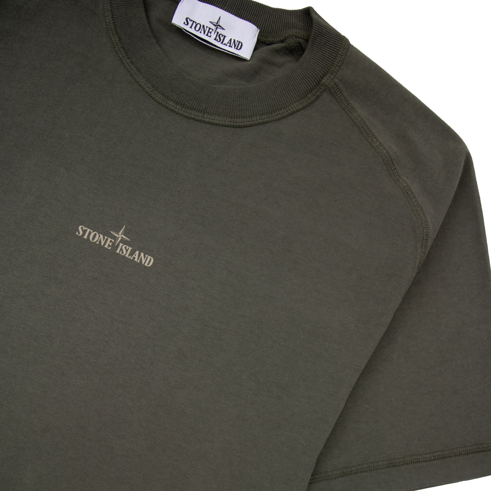 Stone Island Institutional One Print T Shirt Khaki V0054