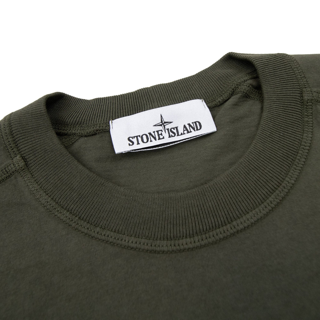 Stone Island Institutional One Print T Shirt Khaki V0054