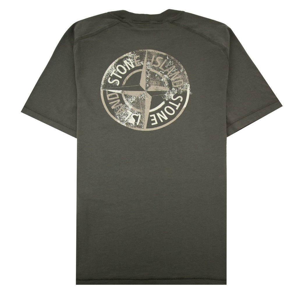 Stone Island Institutional One Print T Shirt Khaki V0054