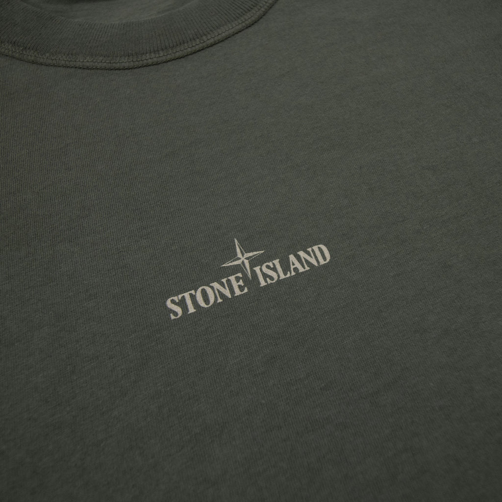 Stone Island Institutional One Print T Shirt Khaki V0054