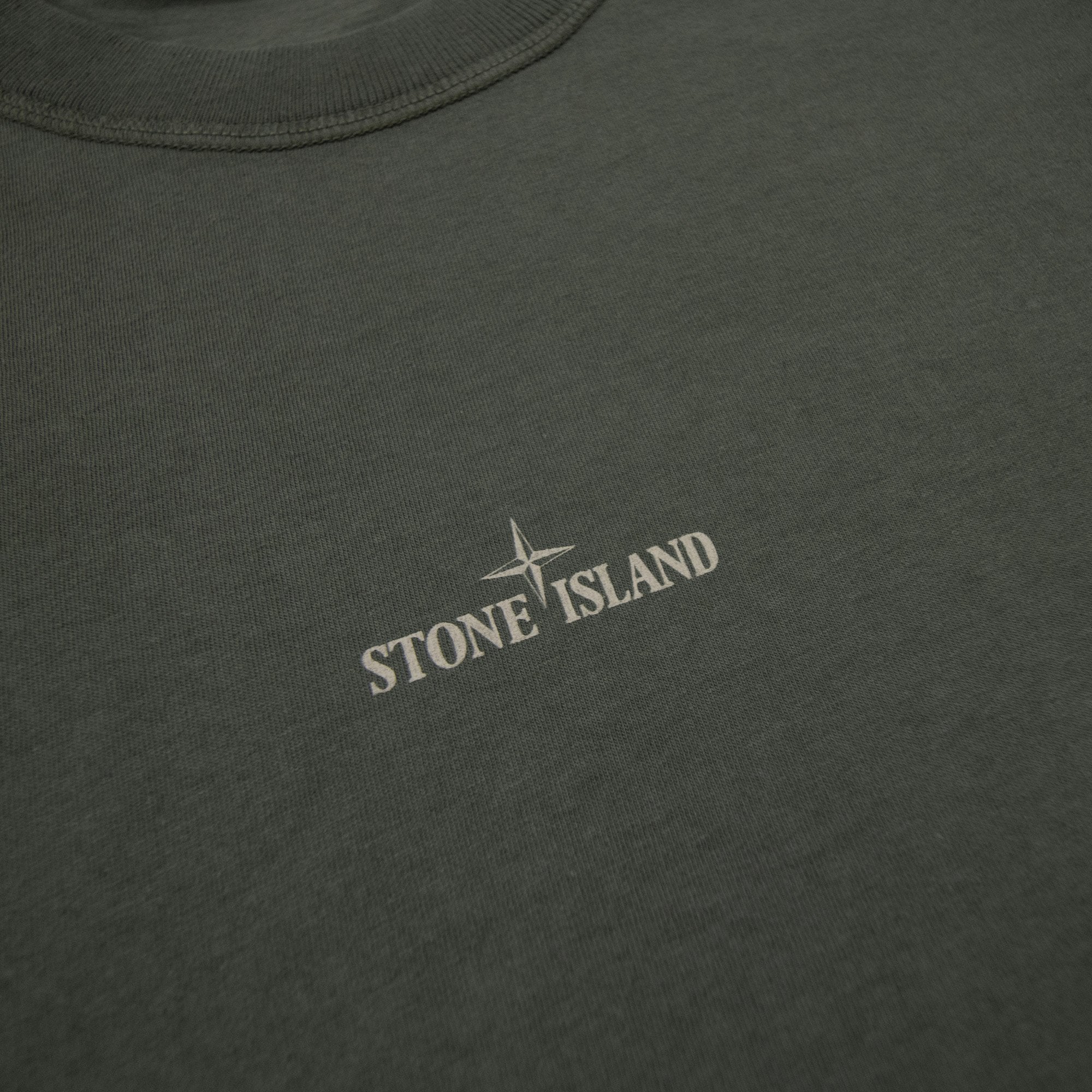 Stone Island Institutional One Print T Shirt Khaki V0054