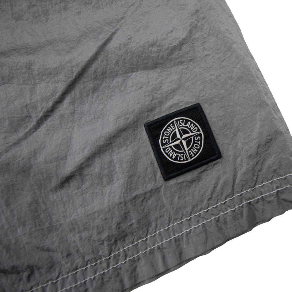 Stone Island B100009 Nylon Metal Mid Length Swim Trunks Pearl Grey V0061