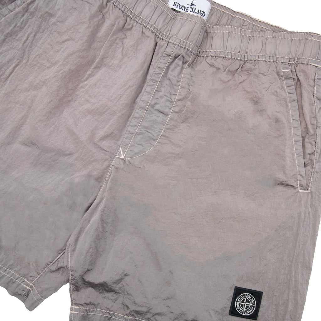 Stone Island B100009 Nylon Metal Mid Length Swim Trunks Pink V0082