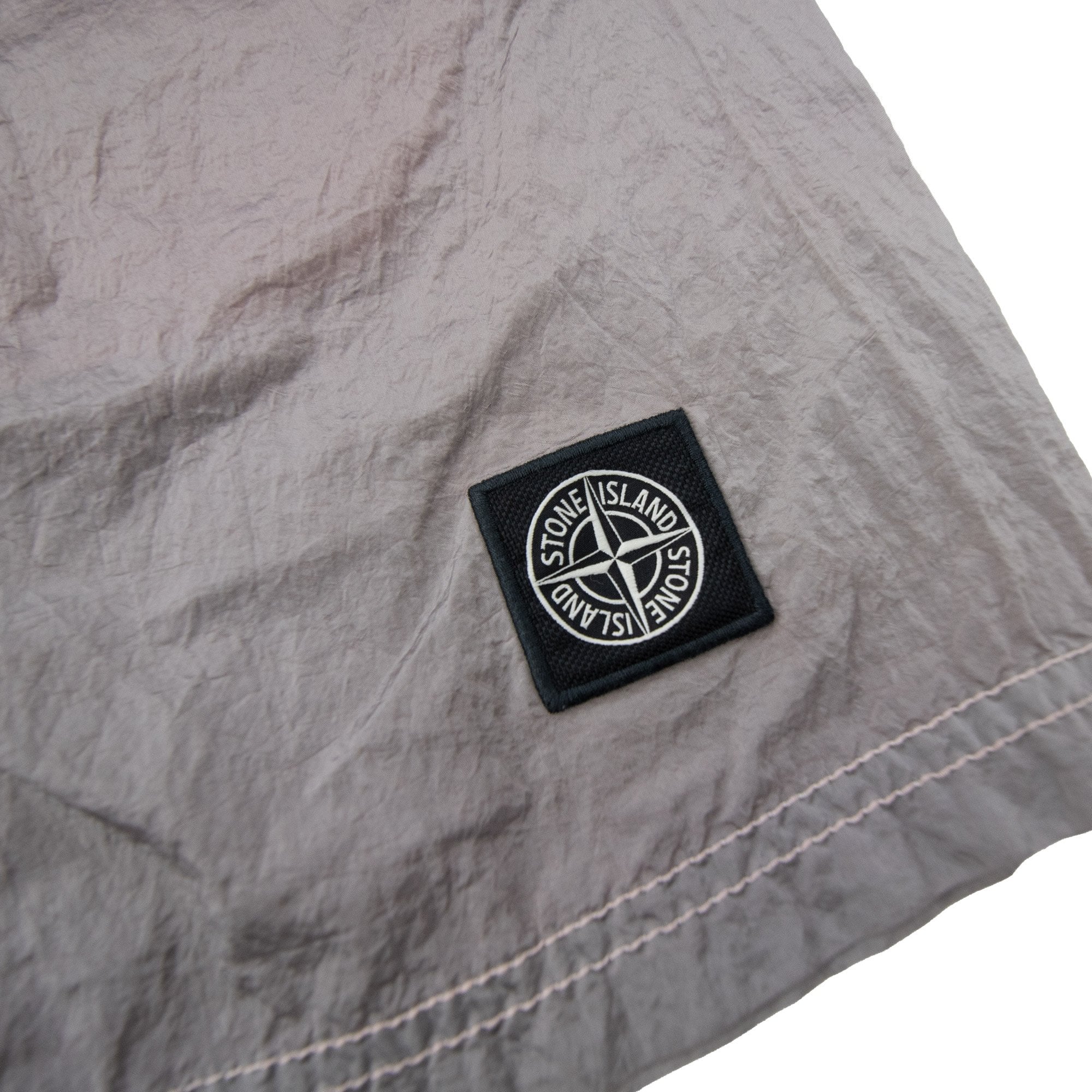Stone Island B100009 Nylon Metal Mid Length Swim Trunks Pink V0082