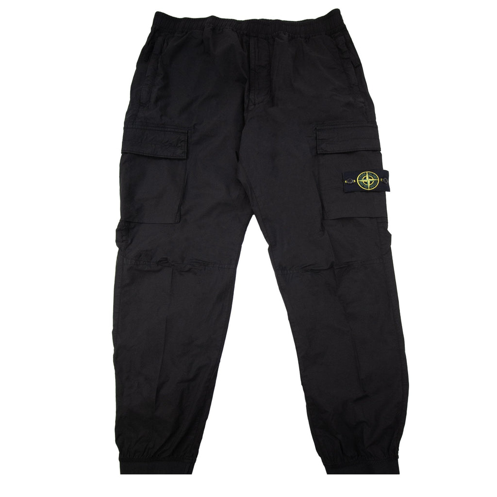 Stone Island 3100031 Supima Twill Stretch Cargo Trouser Black V0029
