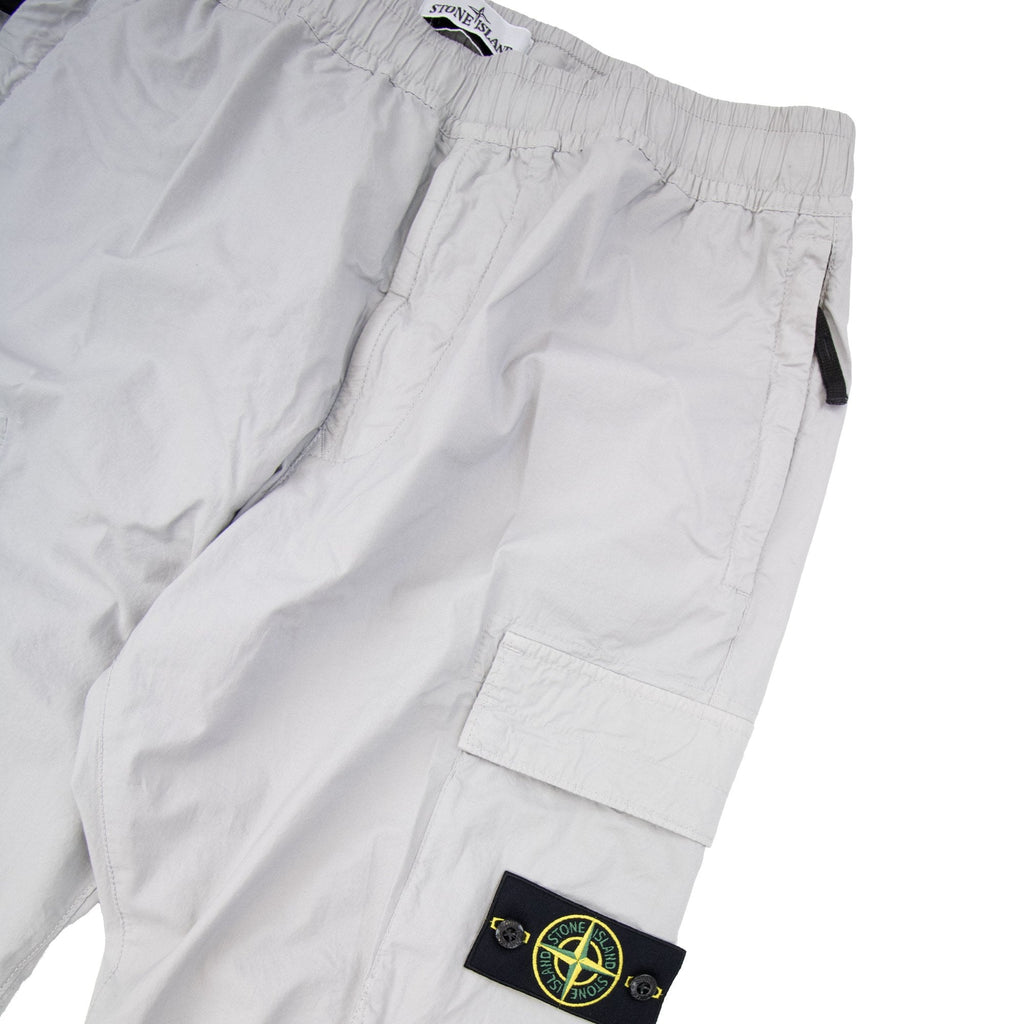 Stone Island 3100031 Supima Twill Stretch Cargo Trouser Pearl Grey V0061