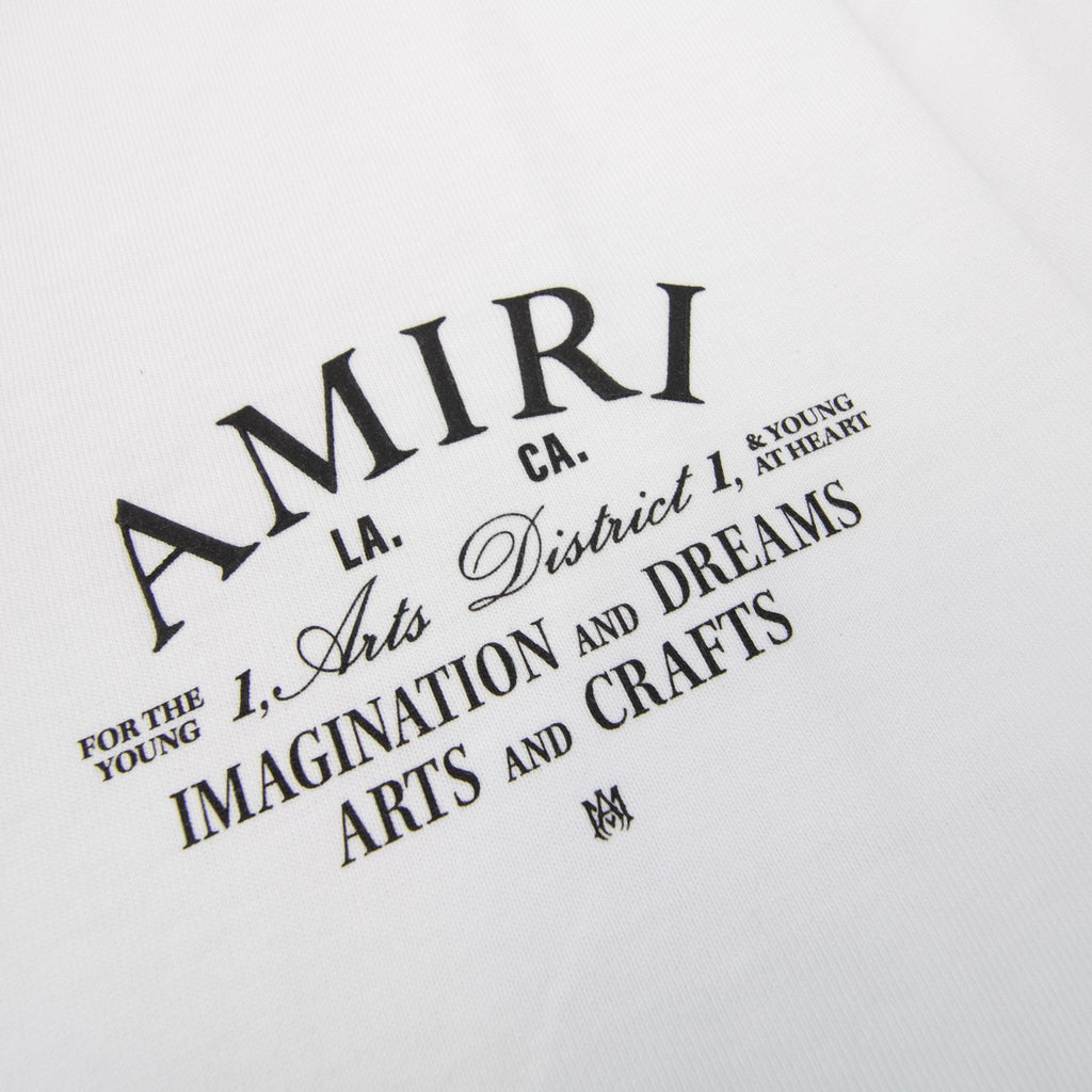 Amiri Arts District T Shirt White 100
