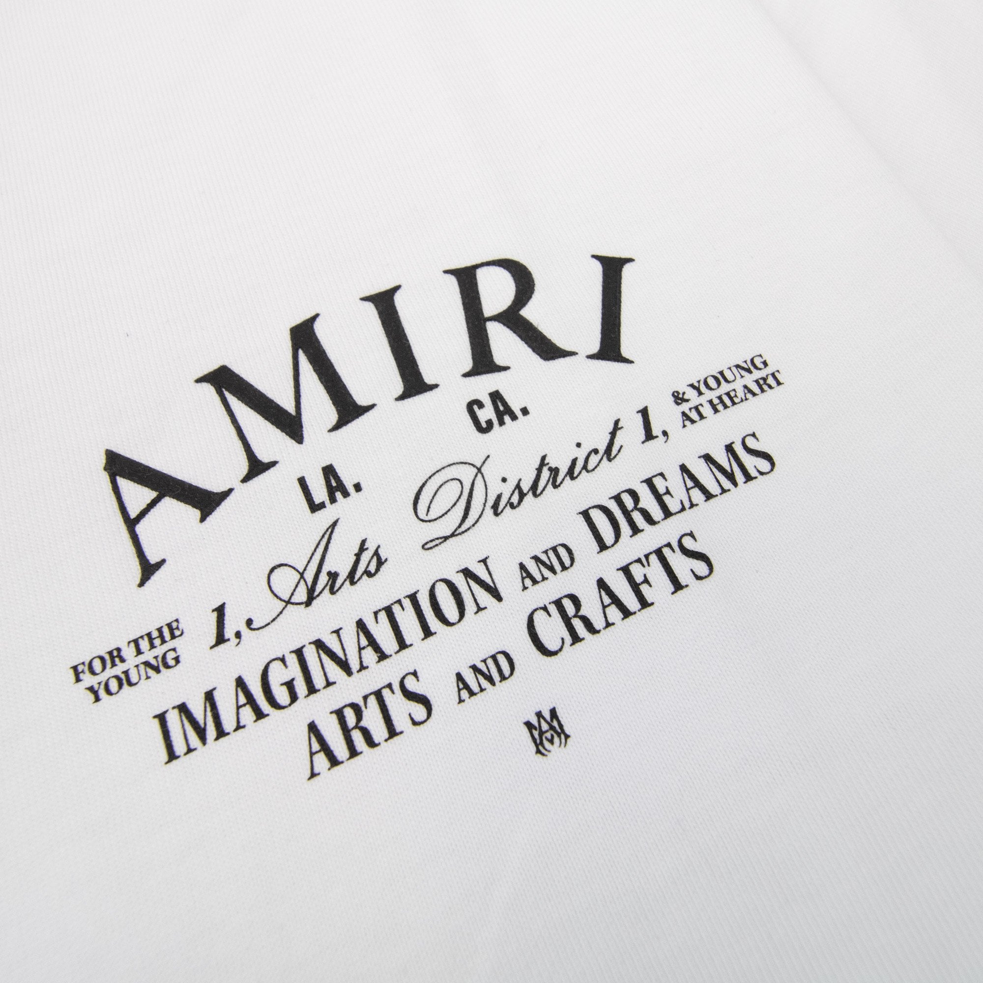 Amiri Arts District T Shirt White 100