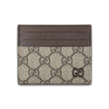 Gucci Bi-colour Card Case With Gg Detail Beige