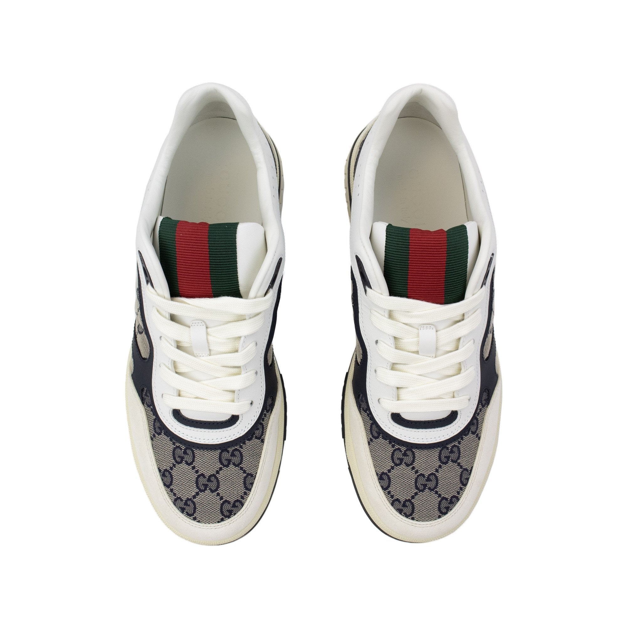 Gucci Mens Gucci Re-web Trainer Ivory 9552