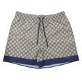 Gucci Gg Printed Poplin Tech Swim Shorts Beige