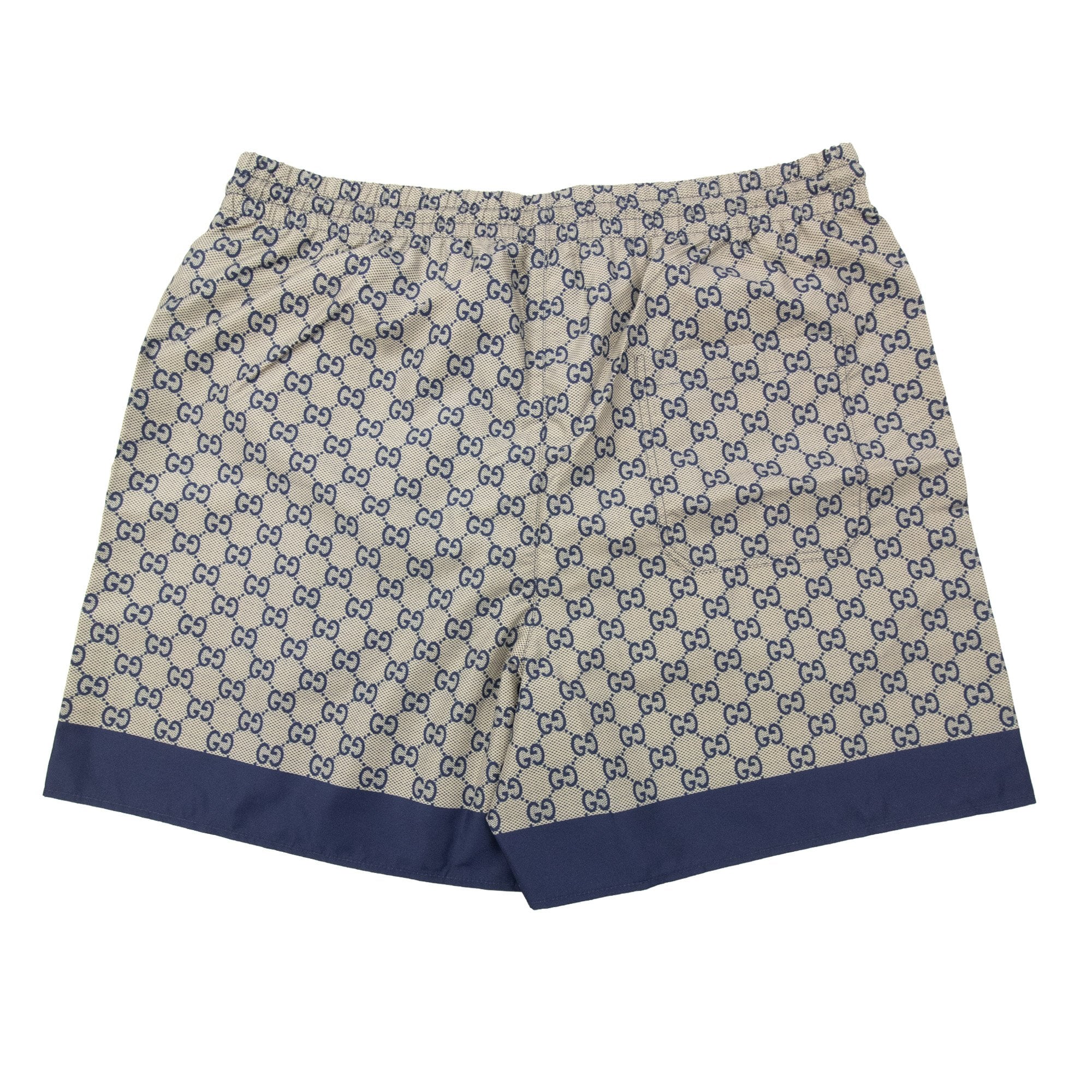 Gucci Gg Printed Poplin Tech Swim Shorts Beige