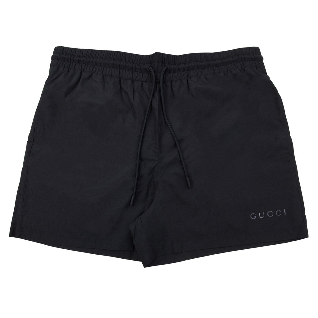 Gucci Logo Poplin Swim Shorts Black 1000