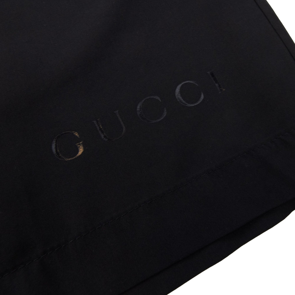 Gucci Logo Poplin Swim Shorts Black 1000