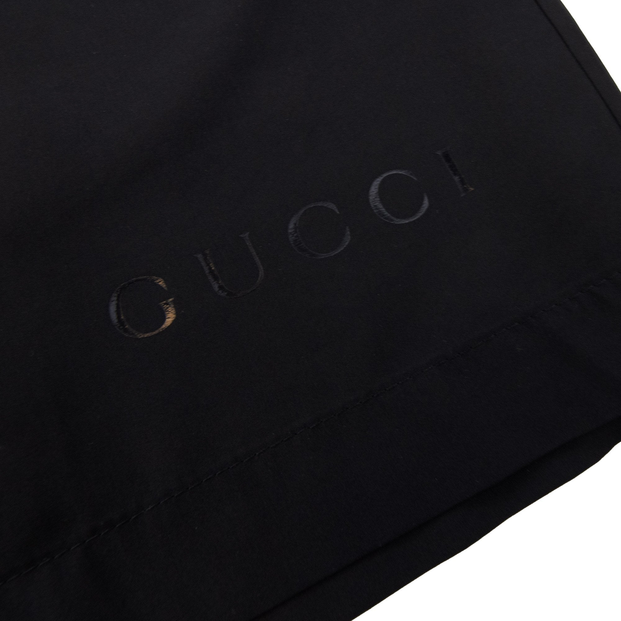 Gucci Logo Poplin Swim Shorts Black 1000