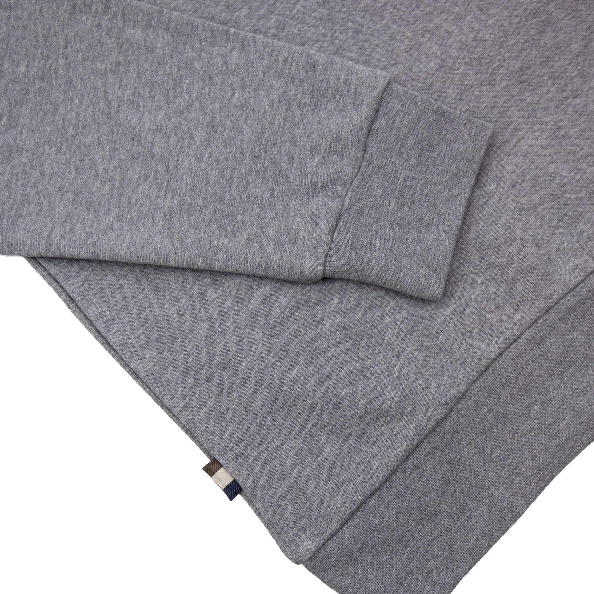 Aquascutum Cc Shoulder Crewneck Fleece Dark Grey Melange 53