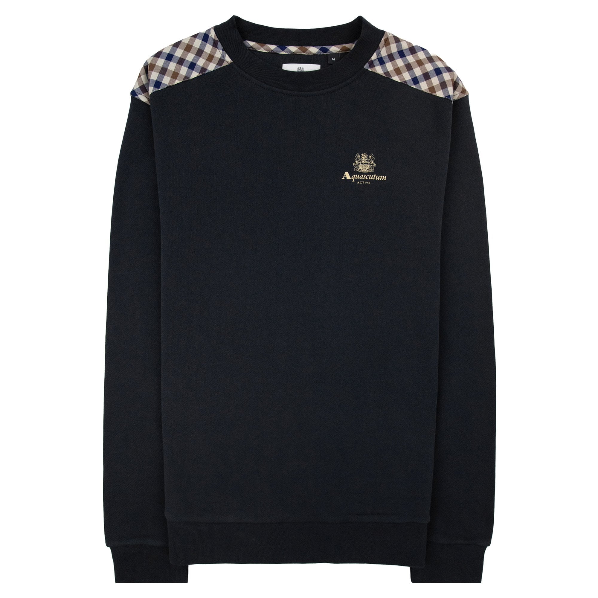 Aquascutum Cc Shoulder Crewneck Fleece Black 16
