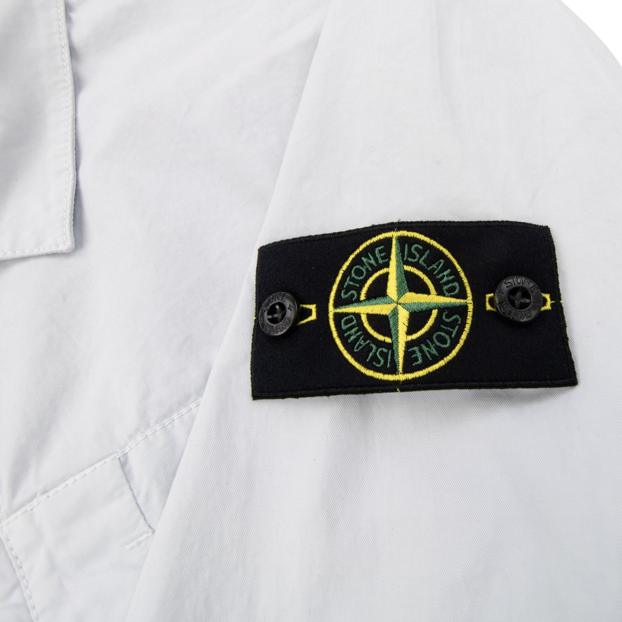Stone Island 1200033 Supima Cotton Twill Stretch Tc Overshirt Sky Blue V0041