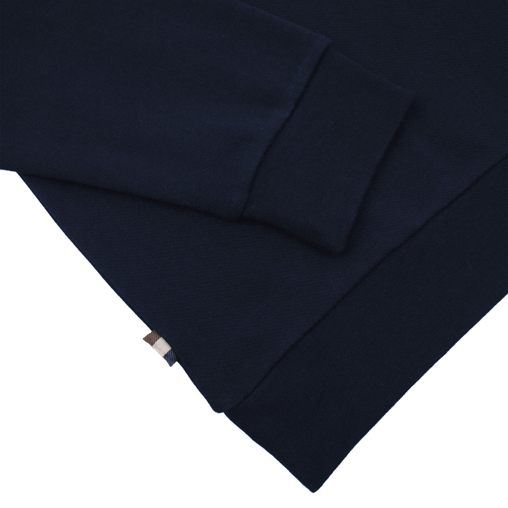 Aquascutum Cc Shoulder Fz Fleece Funnel Neck Navy 11