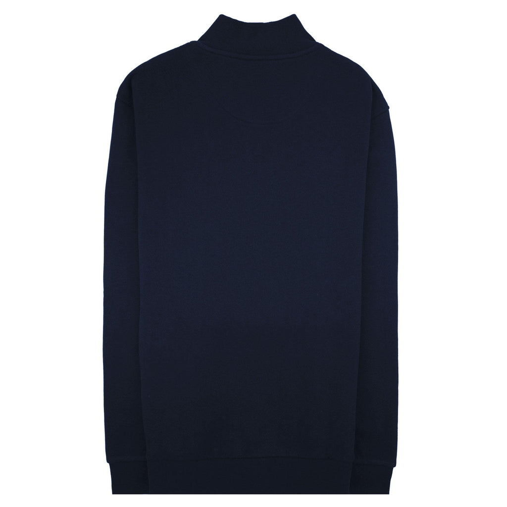 Aquascutum Cc Shoulder Fz Fleece Funnel Neck Navy 11
